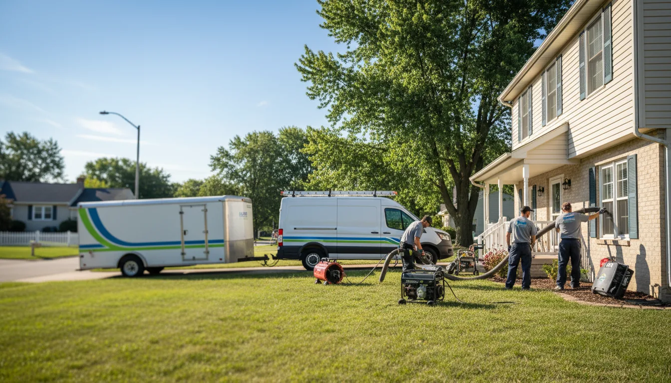 Flooded Basement Restoration And Cleanup With Repair in Chesterfield, MO near me